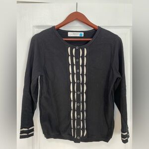 Sparrow Black and White Cardigan